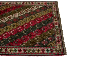 Red Vintage Tribal 4X7 Ghoochan Persian Oriental Rug