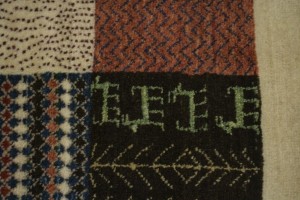 Cream Tribal 3'6X5'4 Gabbeh Persian Rug