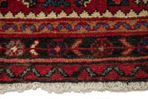 Vintage Red Allover Tribal 4X7 Hossainabad Persian Rug