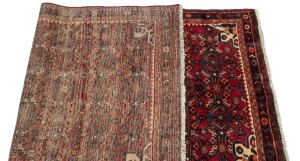 Vintage Red Allover Tribal 4X7 Hossainabad Persian Rug