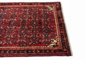 Vintage Red Allover Tribal 4X7 Hossainabad Persian Rug