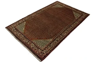 Vintage Red Allover Tribal 4X7 Botemir Persian Rug