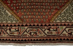 Vintage Red Allover Tribal 4X7 Botemir Persian Rug