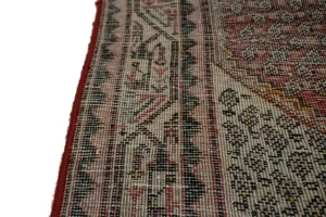 Vintage Red Allover Tribal 4X7 Botemir Persian Rug