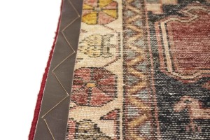 Vintage Red Tribal 4'6X6'8 Mazlaghan Persian Rug