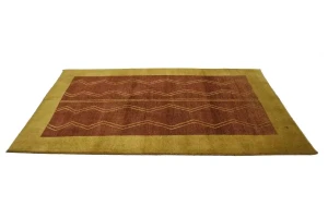 Rusty Red Tribal 5X8 Gabbeh Persian Oriental Rug