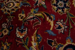 Vintage Red Traditional 10X13 Kashan Persian Rug