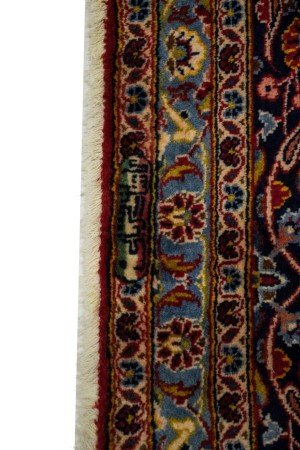 Vintage Red Traditional 10X13 Kashan Persian Rug