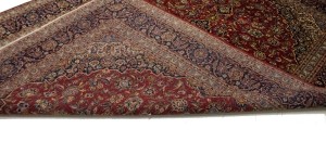 Vintage Red Traditional 10X13 Kashan Persian Rug