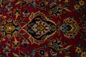 Vintage Red Traditional 10X13 Kashan Persian Rug