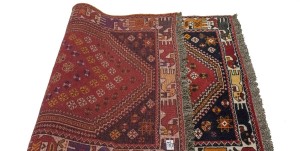 Red Tribal 4X6 Shiraz Persian Rug