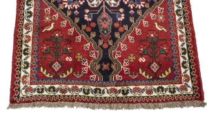 Red Tribal 3'5X5' Shiraz Persian Rug