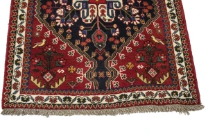Red Tribal 3'5X5' Shiraz Persian Rug