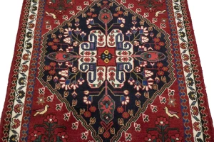 Red Tribal 3'5X5' Shiraz Persian Rug