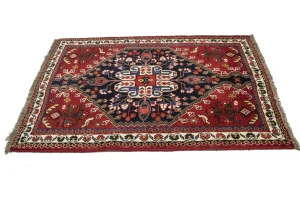 Red Tribal 3'5X5' Shiraz Persian Rug