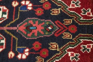 Red Tribal 3'5X5' Shiraz Persian Rug