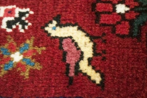 Red Tribal 3'5X5' Shiraz Persian Rug