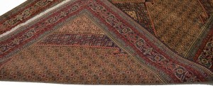 Semi Antique Light Salmon Geometric 6X10 Ardebil Persian Rug