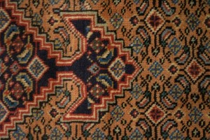 Semi Antique Light Salmon Geometric 6X10 Ardebil Persian Rug