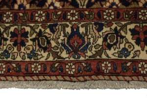 Vintage Brownish Red Floral 7X11 Bakhtiari  Persian Rug