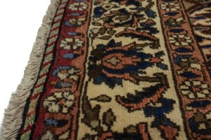 Vintage Brownish Red Floral 7X11 Bakhtiari  Persian Rug