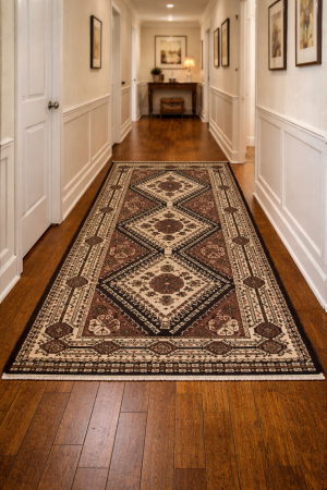 Vintage Rusty Brown Tribal 4'0X6'5 Shiraz Yalameh Persian Rug