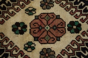 Vintage Rusty Brown Tribal 4'0X6'5 Shiraz Yalameh Persian Rug