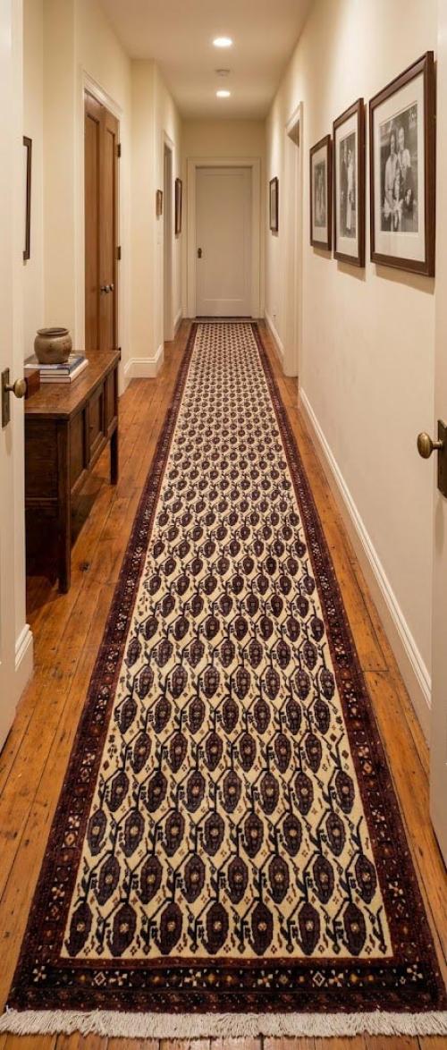 Vintage Allover Tribal 3'5X8'2 Sirjan Persian Rug