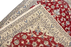 Red Vintage Classic 6X8 Traditional Nain Tabas Persian Oriental Rug