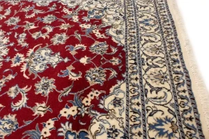 Red Vintage Classic 6X8 Traditional Nain Tabas Persian Oriental Rug