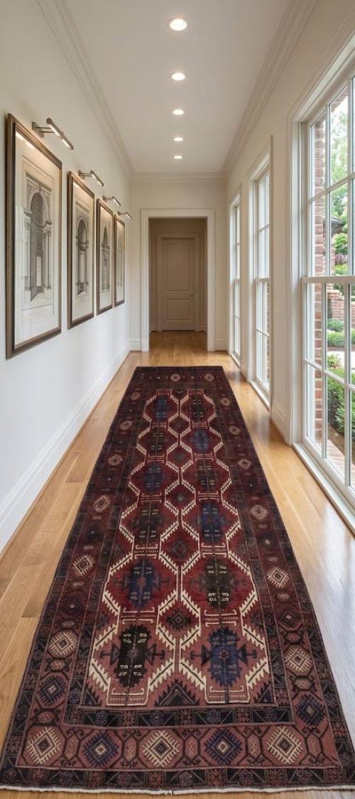 Vintage Red Tribal 5X12 Balouch Yalameh Persian Runner Rug