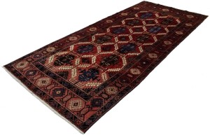 Vintage Red Tribal 5X12 Balouch Yalameh Persian Runner Rug