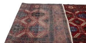 Vintage Red Tribal 5X12 Balouch Yalameh Persian Runner Rug