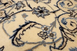 Cream Vintage Classic 6X6 Nain Tabas Persian Rug