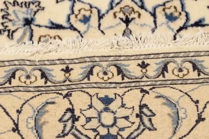 Cream Vintage Classic 6X6 Nain Tabas Persian Rug