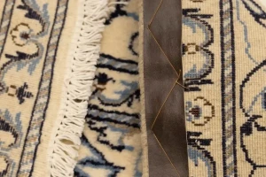 Cream Vintage Classic 6X6 Nain Tabas Persian Rug