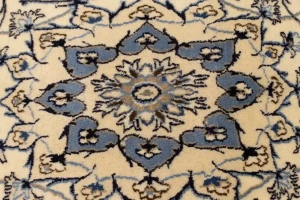 Cream Vintage Classic 6X6 Nain Tabas Persian Rug
