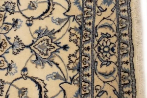 Cream Vintage Classic 6X6 Nain Tabas Persian Rug