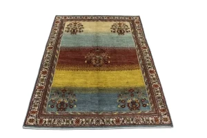 Multicolored Tribal 4X6 Gabbeh Persian Oriental Rug
