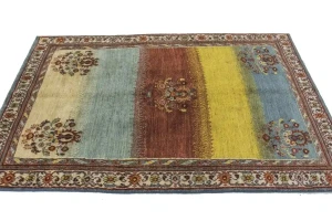 Multicolored Tribal 4X6 Gabbeh Persian Oriental Rug