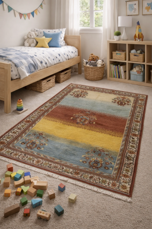 Multicolored Tribal 4X6 Gabbeh Persian Rug