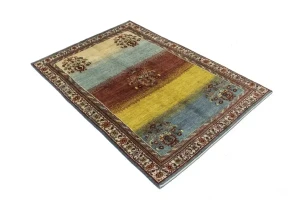 Multicolored Tribal 4X6 Gabbeh Persian Oriental Rug