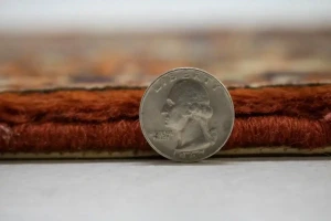 Vintage Dark navy Floral 6X9 Bidjar Persian Rug