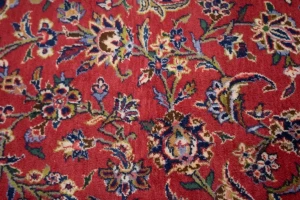 Vintage Red Traditional 8X12 Kashan Persian Rug