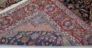 Vintage Navy Blue Traditional 8X12 Najafabad Persian Rug