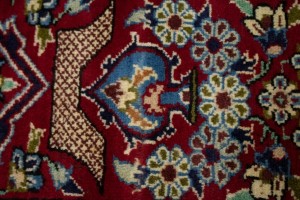 Vintage Navy Blue Traditional 8X12 Najafabad Persian Rug