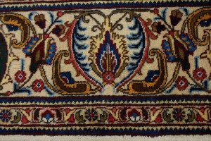 Vintage Cream Floral Classic 10X13 Tabriz Persian Rug