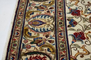 Vintage Cream Floral Classic 10X13 Tabriz Persian Rug