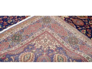 Vintage Purple-navy Traditional 10X13 Tabriz Persian Rug