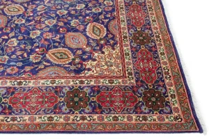 Vintage Purple-navy Traditional 10X13 Tabriz Persian Rug